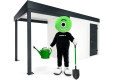 GARDEON® Zahradní domek s dveřmi Hörmann